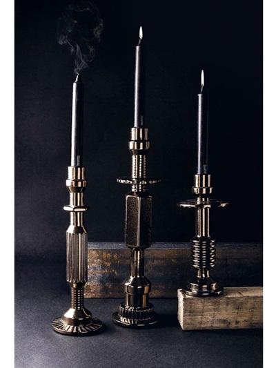 Diesel-Seletti Machine Collection Set of 3 Transmission Candlesticks 