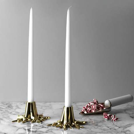Garden Glory Mini Root Candle Holder Gold