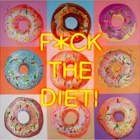 Fck the Diet Wall Artwork Led