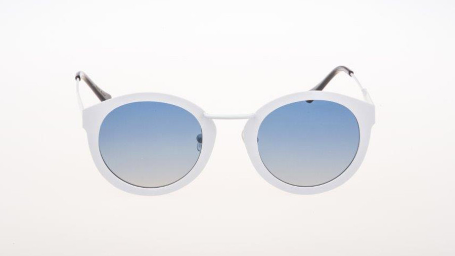 Kopajos Mykonos Goldfinger White Sunglasses