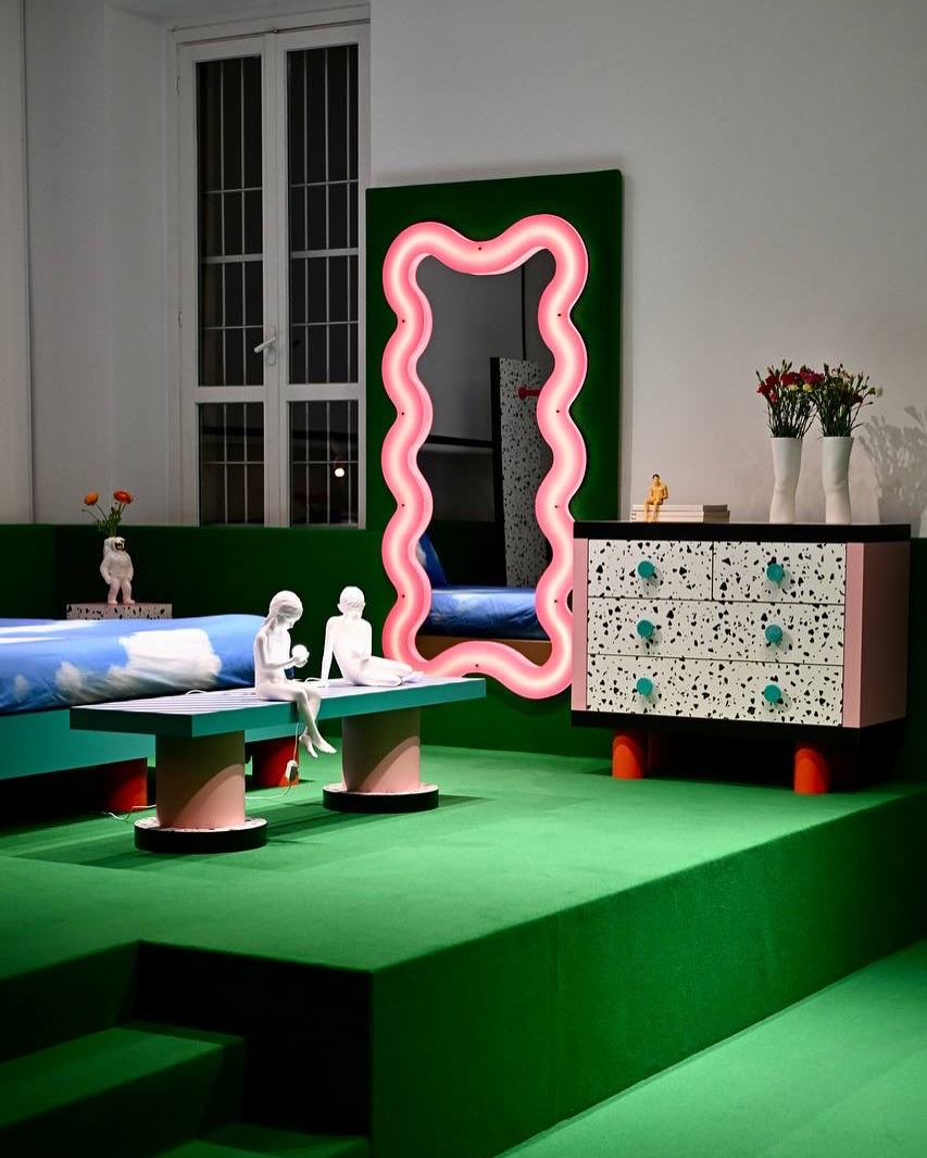 Seletti Superbench Blue Stripes