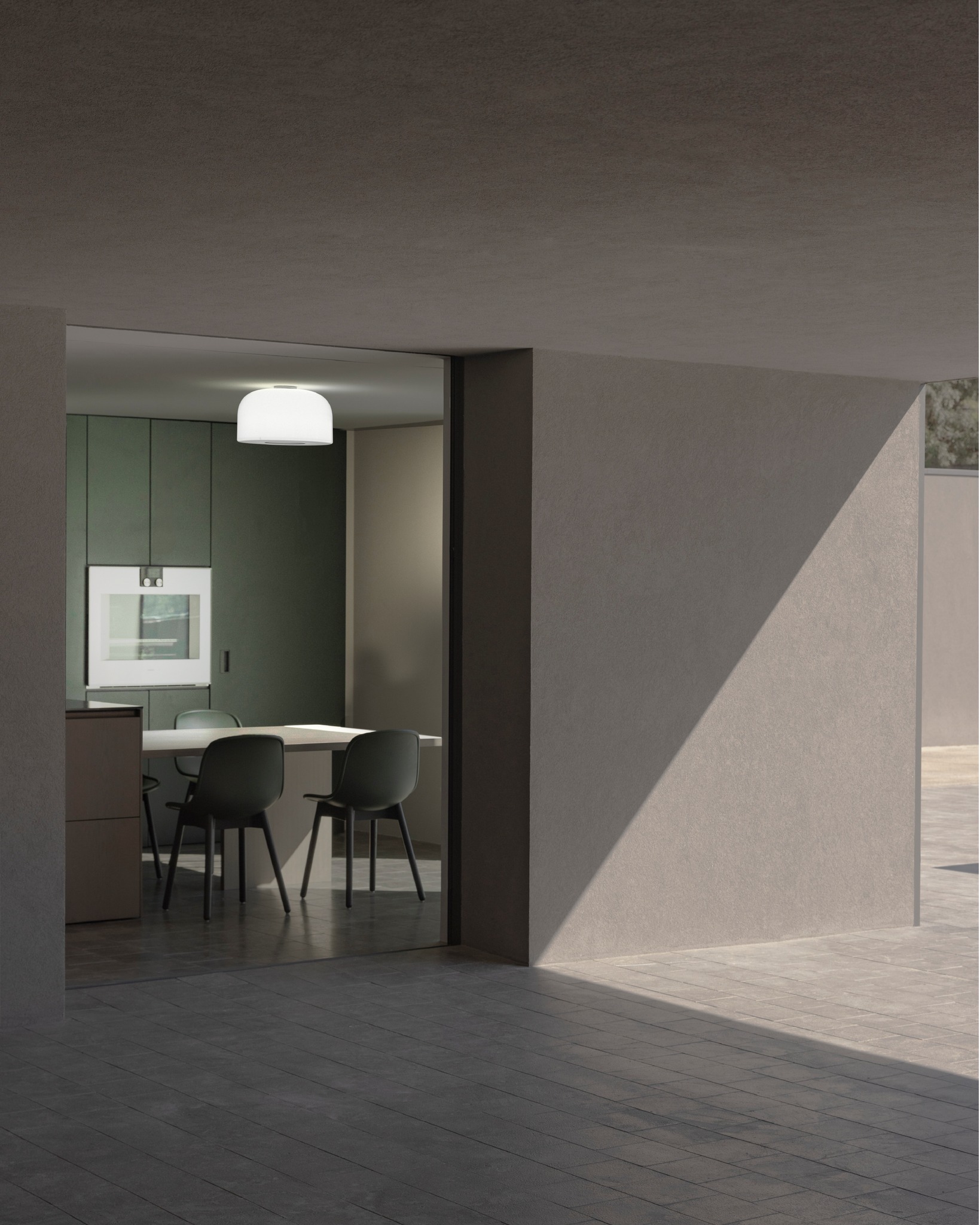 Flos Bellhop Glass Ceiling Lamp