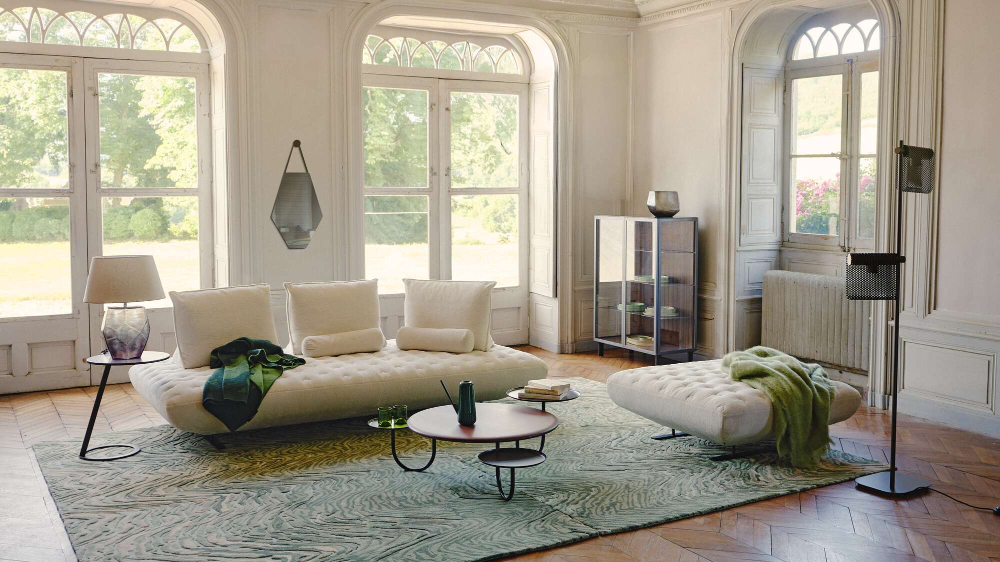 Ligne Roset Prado 2 Footstool - Quilted Version