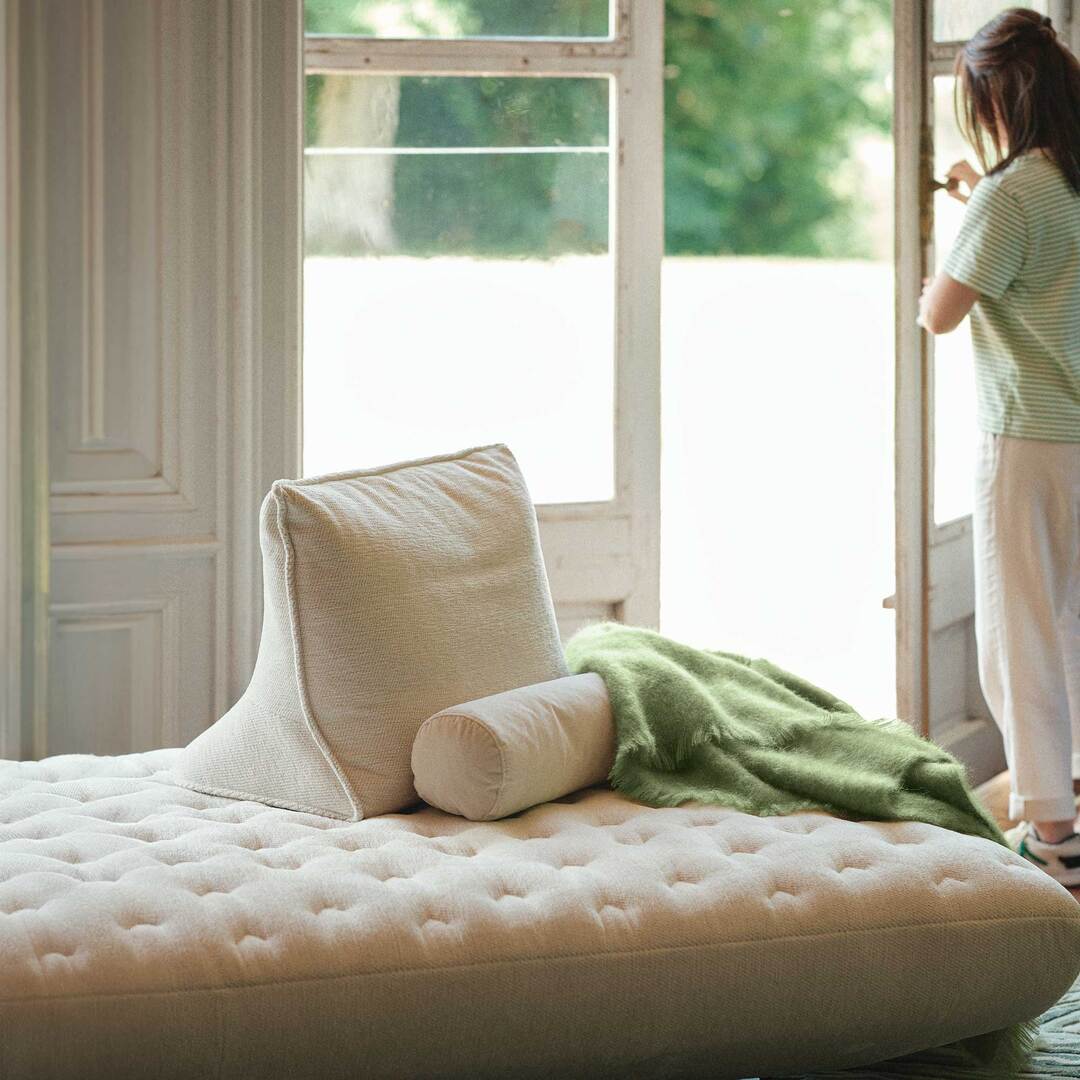 Ligne Roset Prado 2 Footstool - Quilted Version