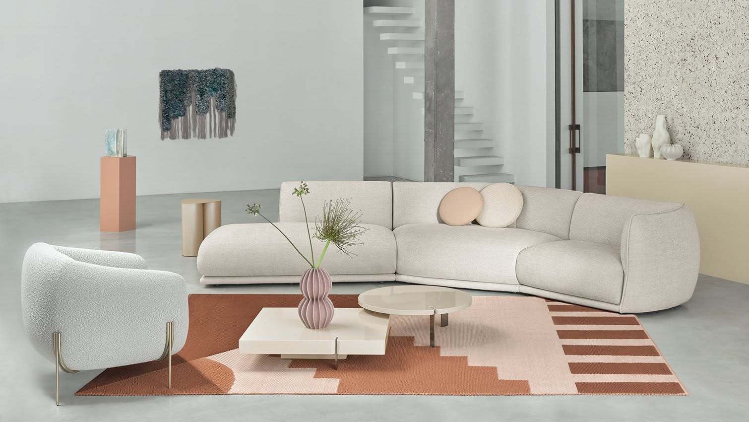 Saba Cime Carpet Earth Red