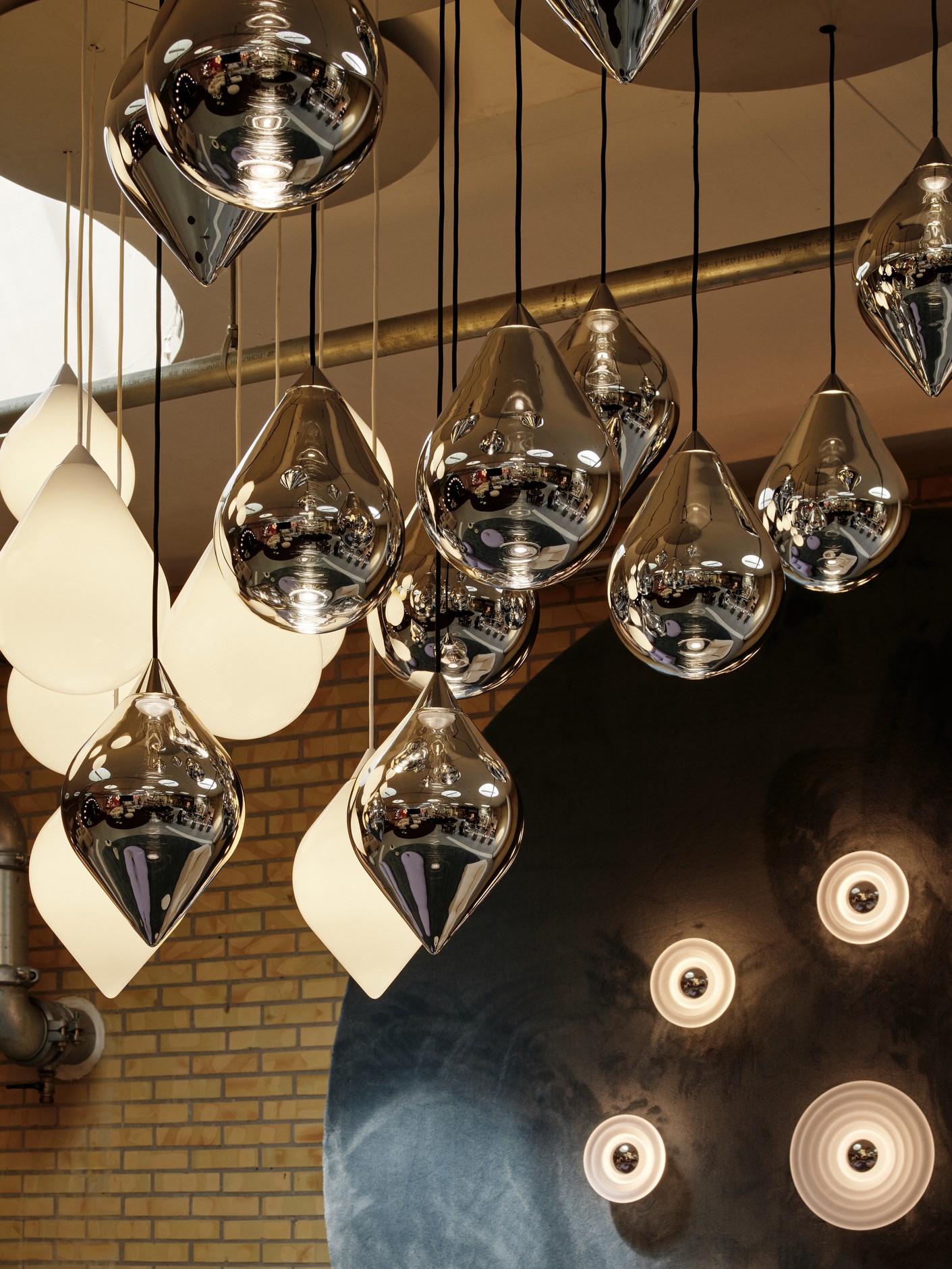 Tom Dixon Flare Silver Pendant Led