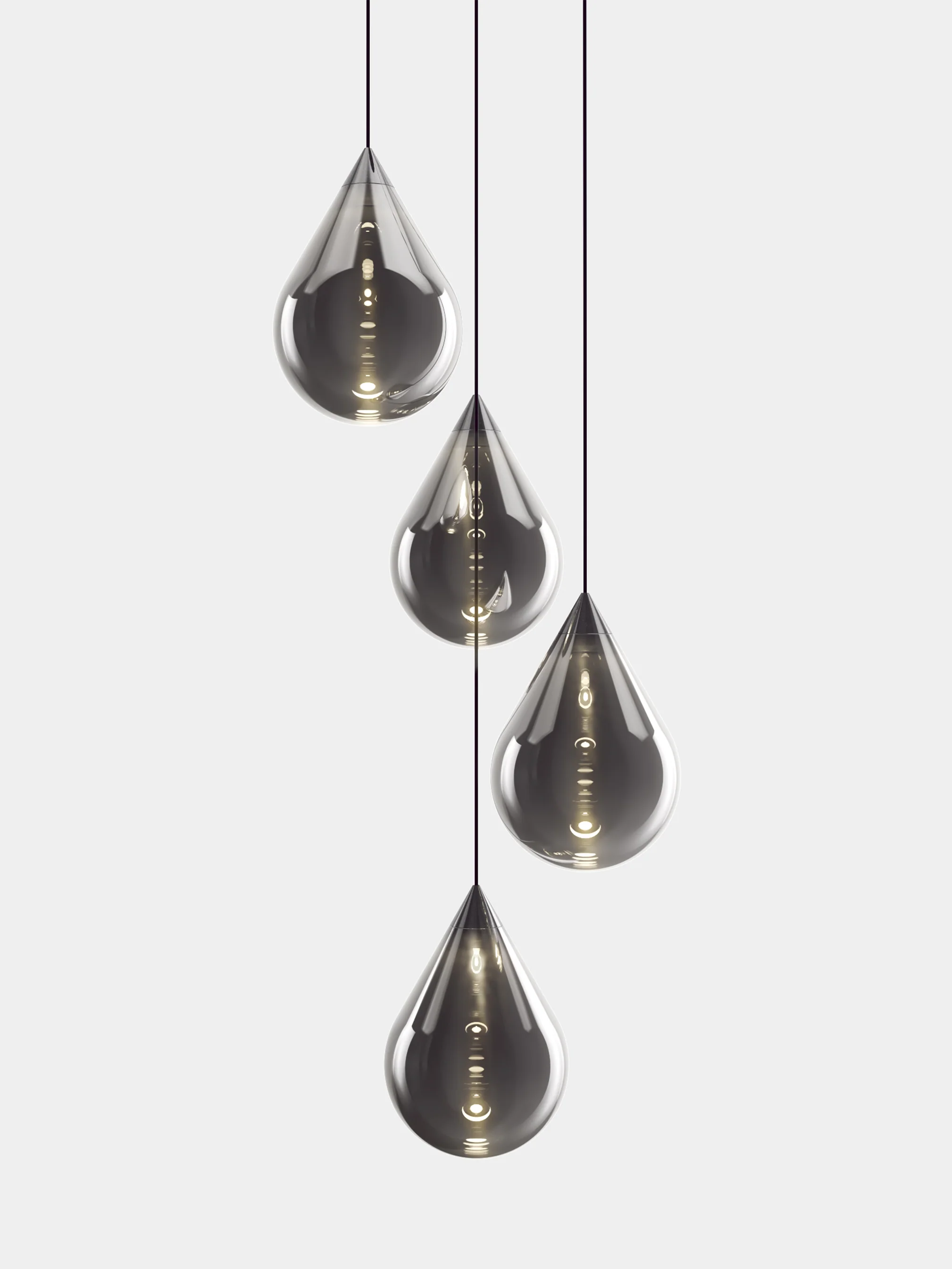 Tom Dixon Flare Silver Pendant Led