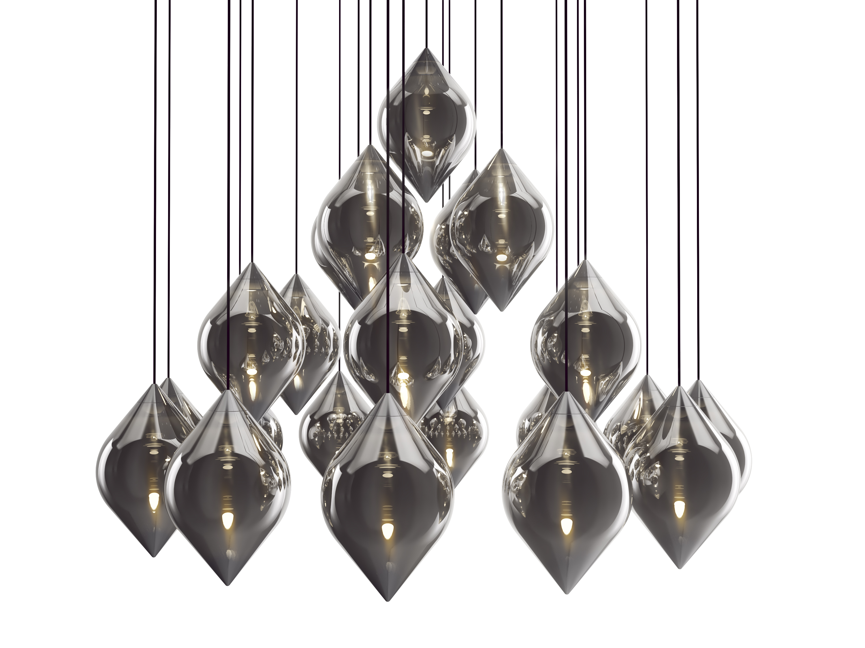 Tom Dixon Flare Silver Pendant Led