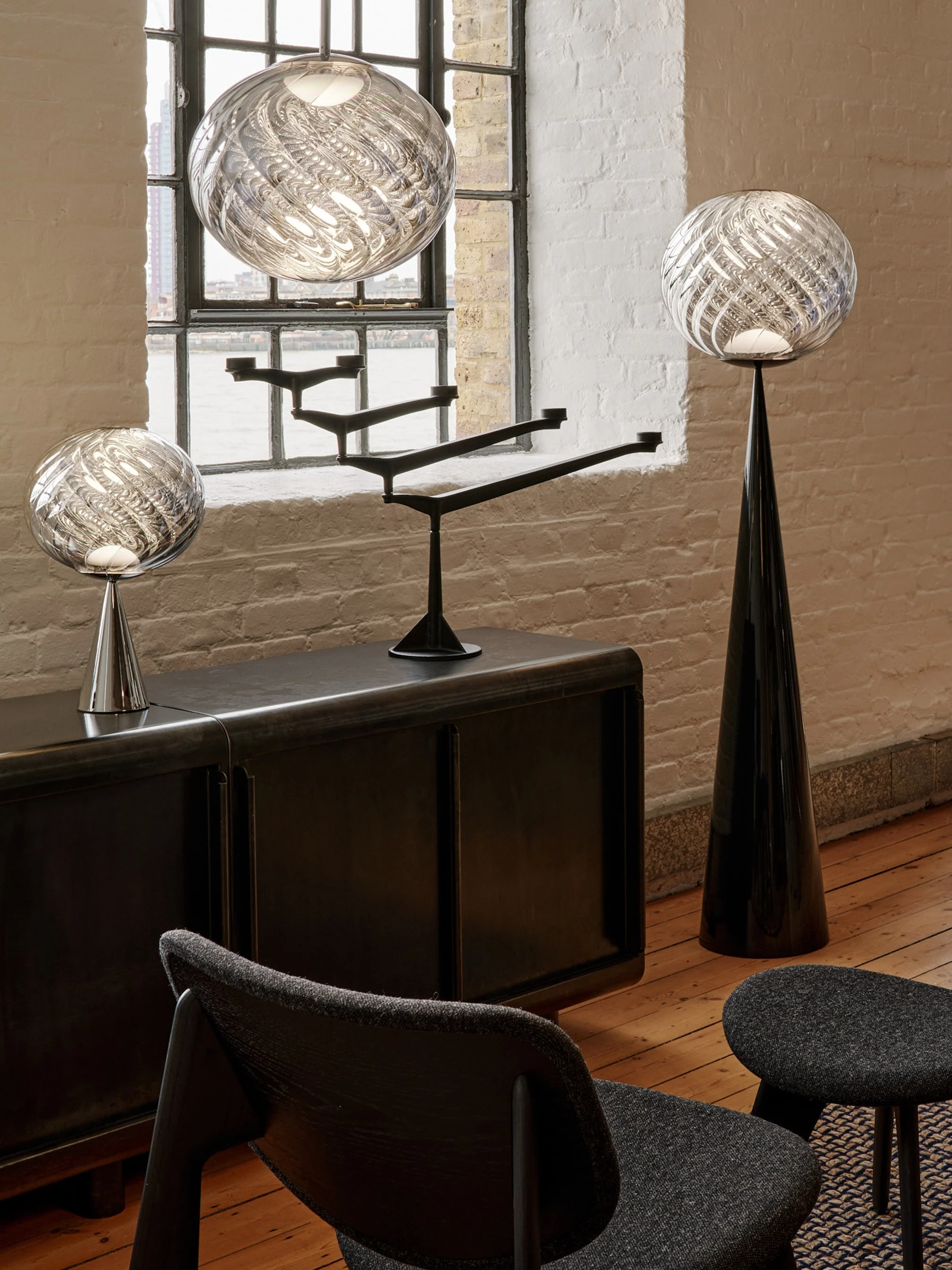 Tom Dixon Whirl Cone Fat Floor Led