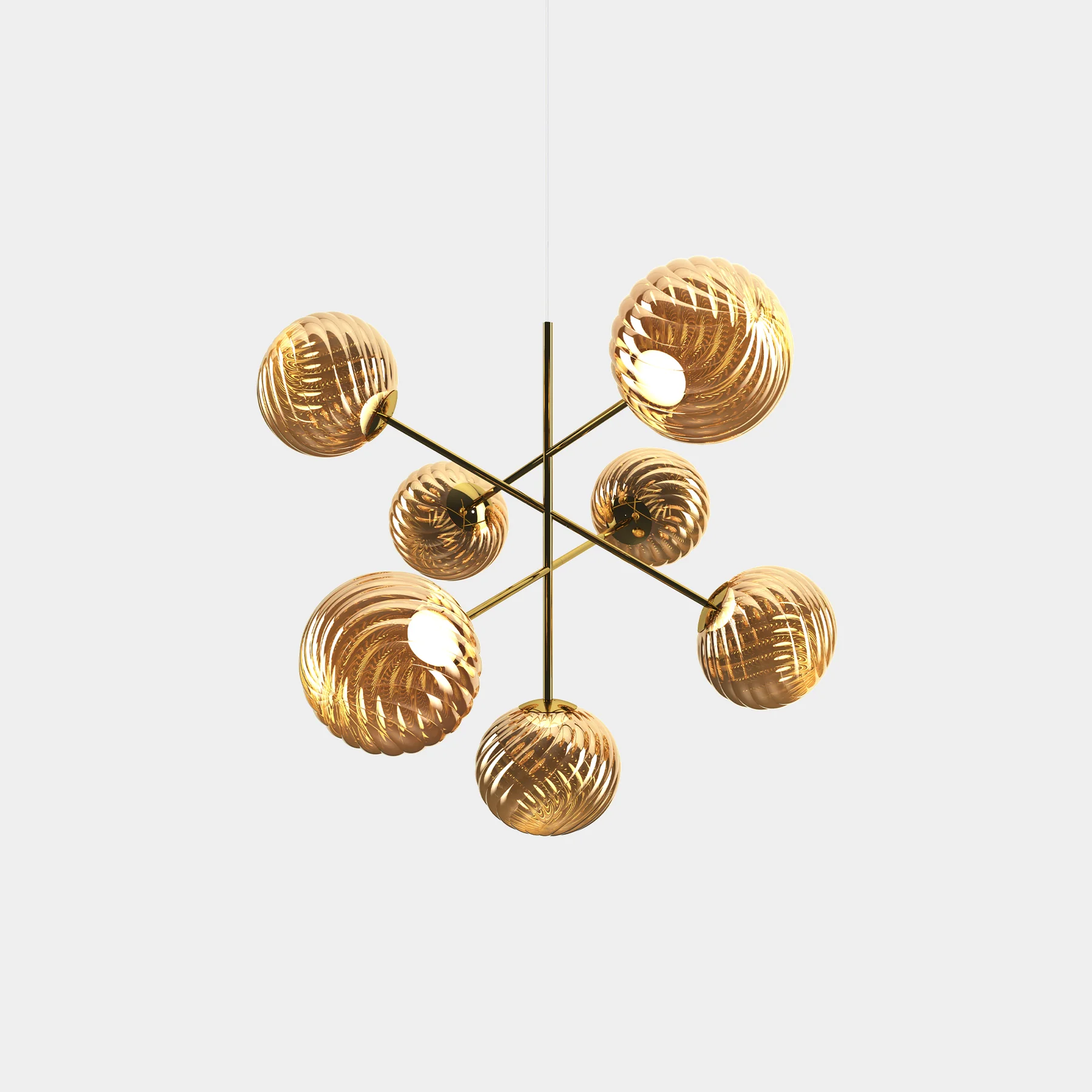 Tom Dixon Whirl Large Chandelier Led