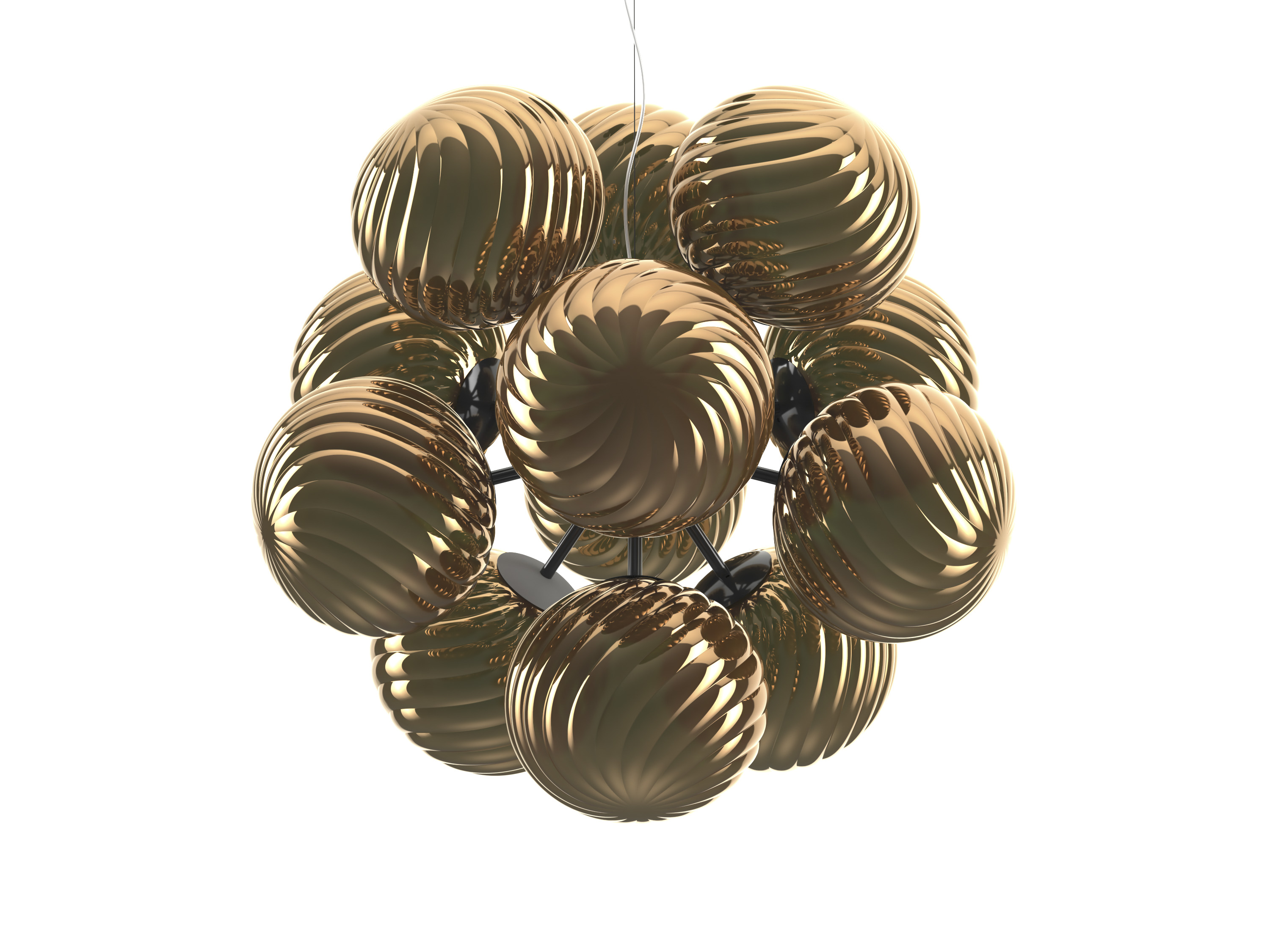 Tom Dixon Whirl Burst Chandelier Led