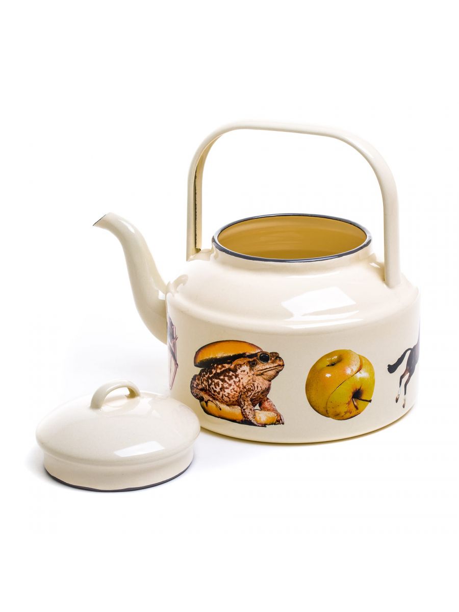 Loveit Seletti Toiletpaper Enamel Teapot Beige