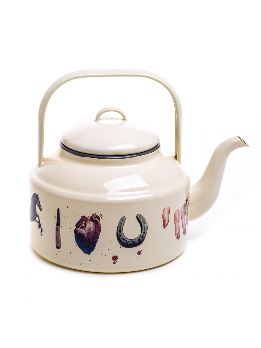Loveit Seletti Toiletpaper Enamel Teapot Beige