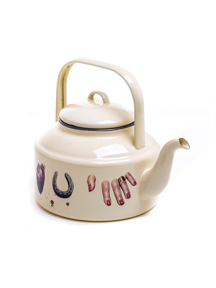 Loveit Seletti Toiletpaper Enamel Teapot Beige