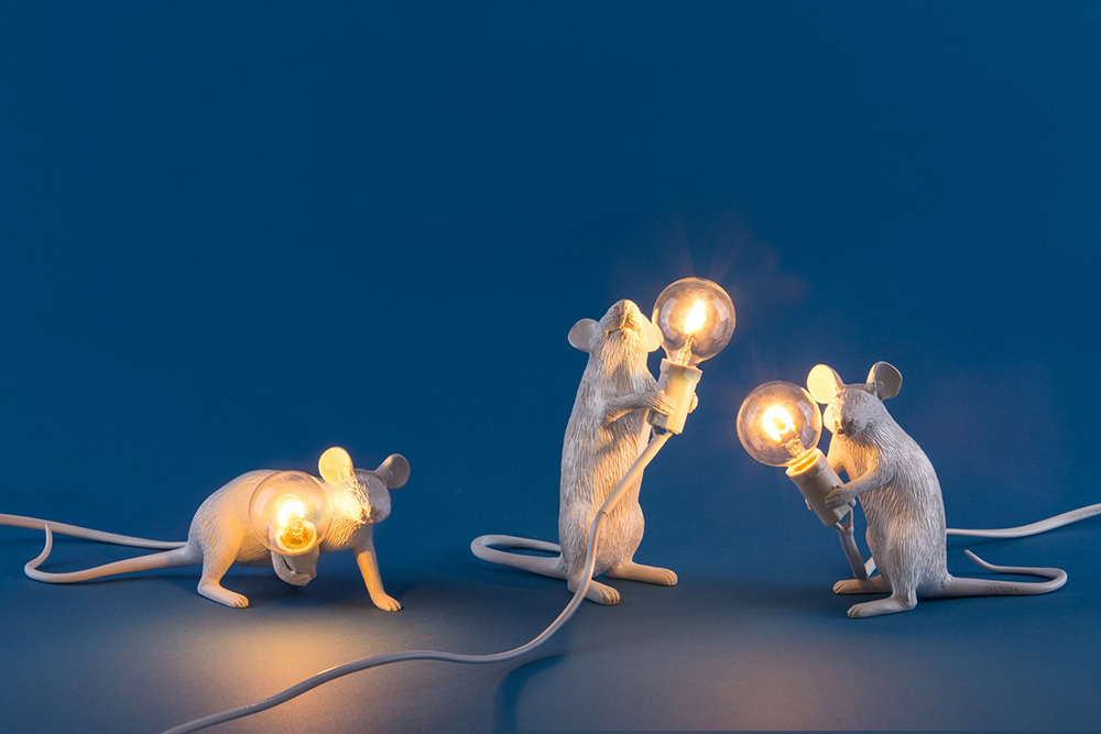 trama Viaje zorro Love-it - Seletti Mouse Lamp Mac Sitting USB