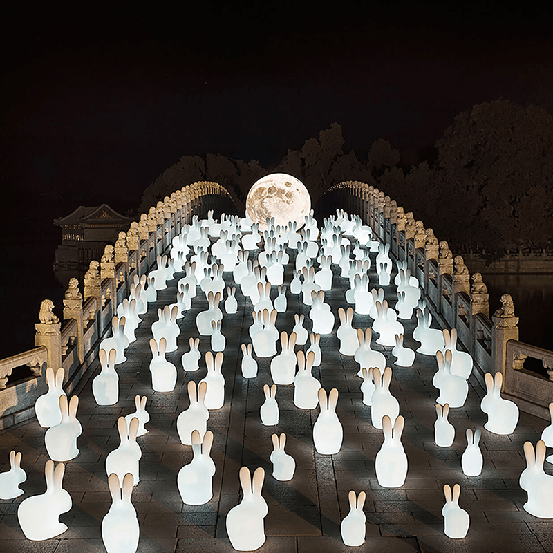 Qeeboo Rabbit Rechargeable Lamp Small