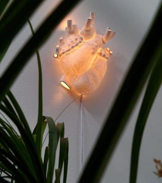 Seletti Heart Lamp Porcelain Aplique 