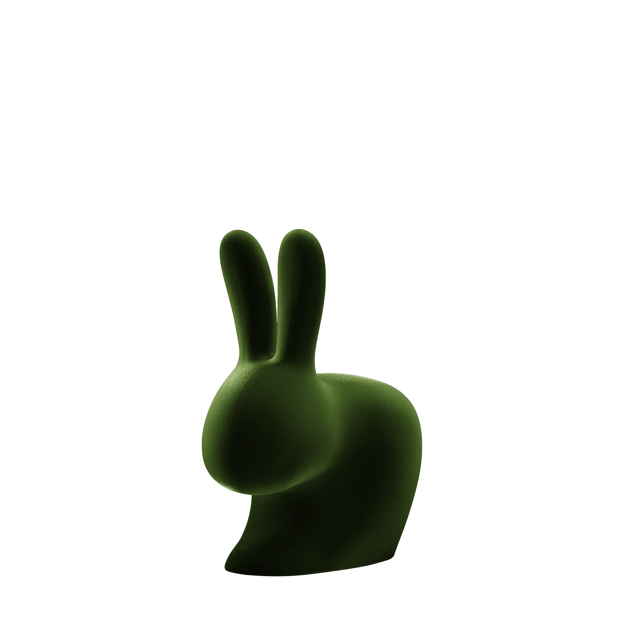 Qeeboo Rabbit Chair Baby Velvet Finish 