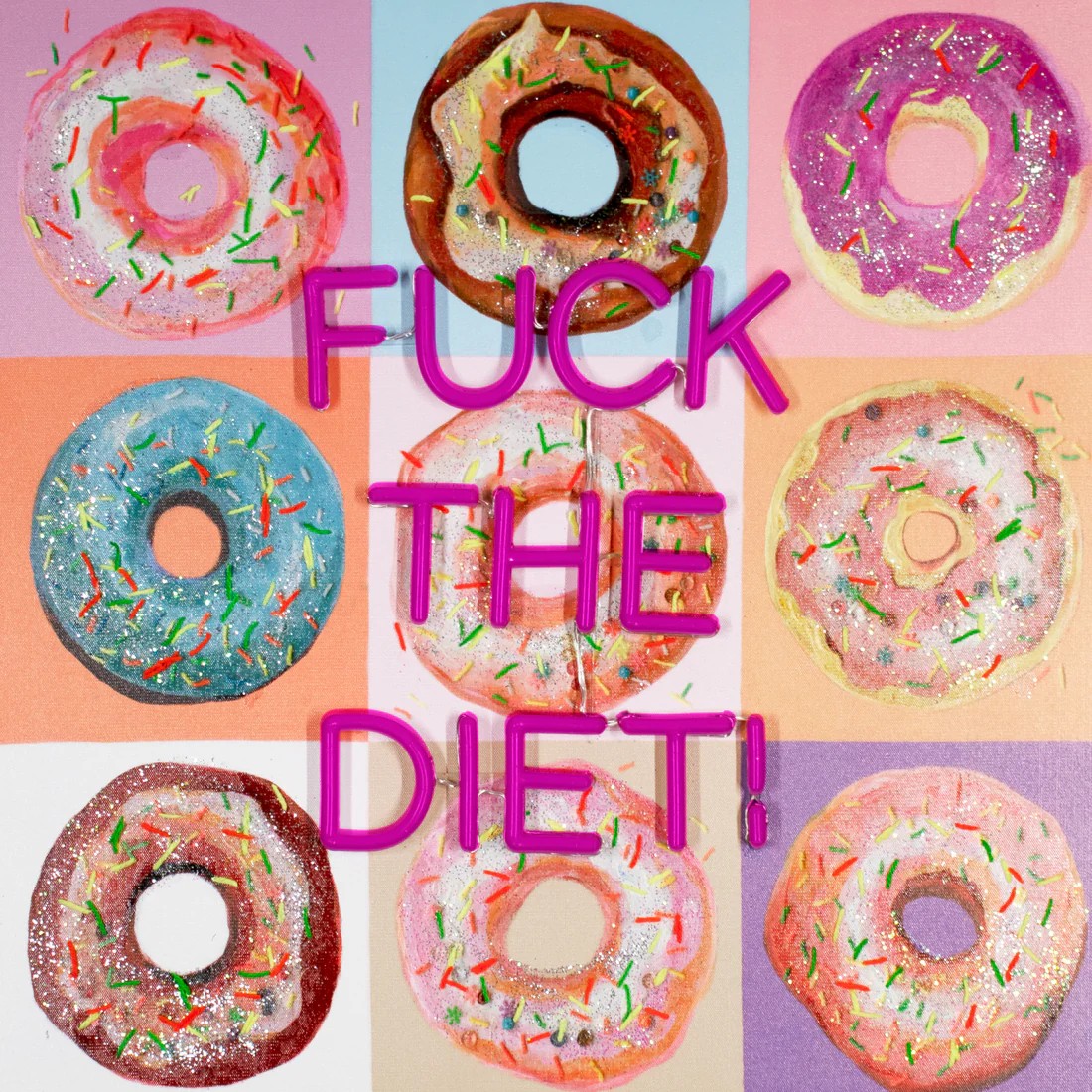 F The Diet Wall Artwork Led