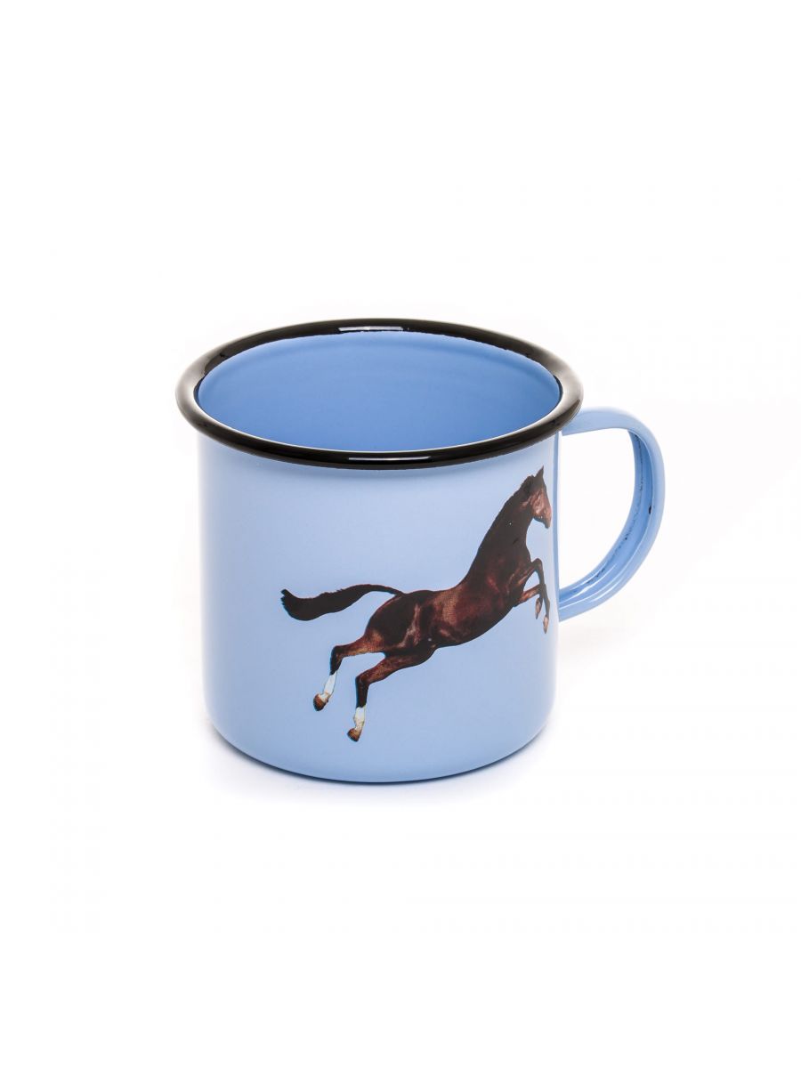 Seletti Toiletpaper Enamel Mug Horse