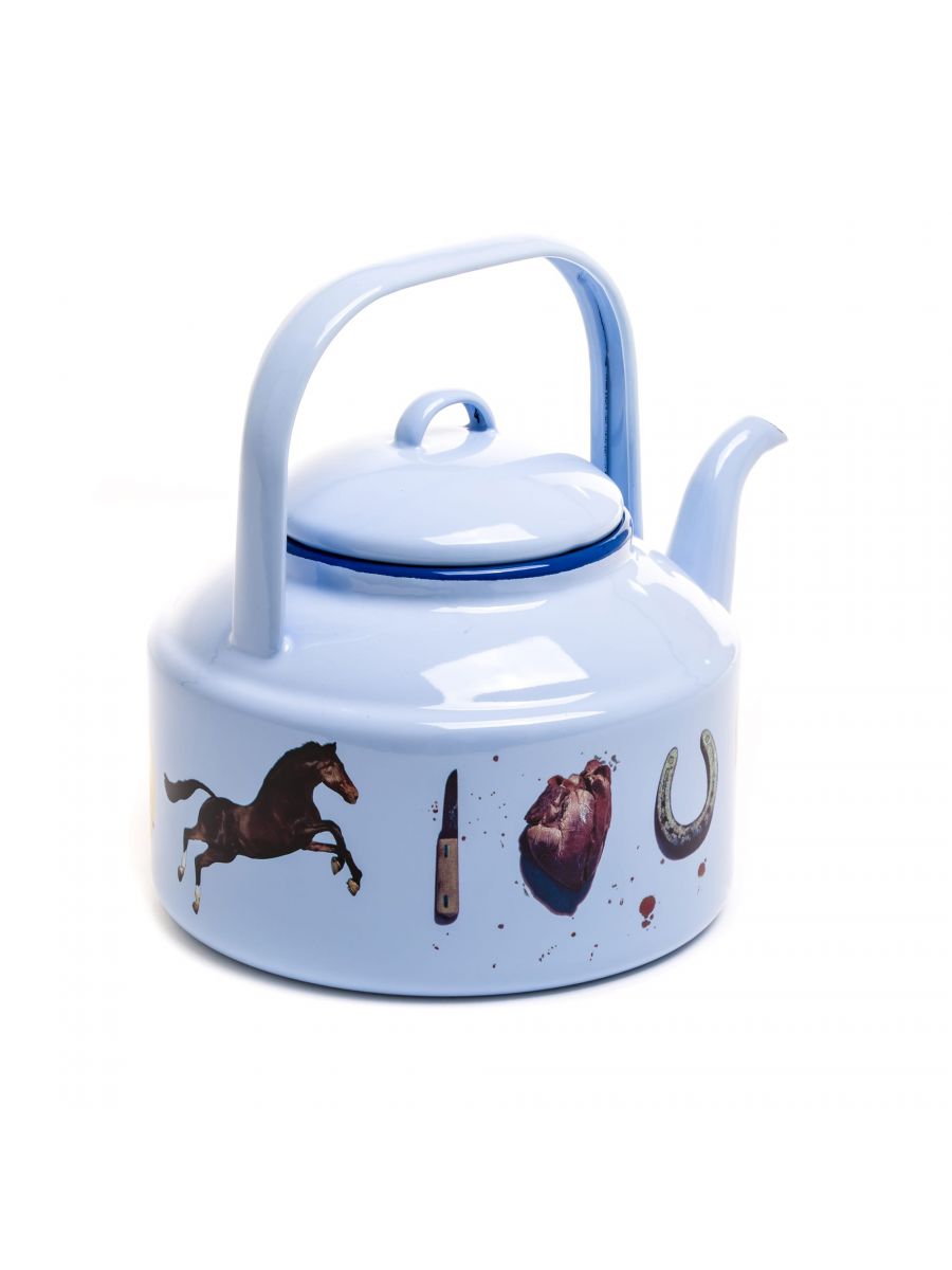 Loveit Seletti Toiletpaper Enamel Teapot Light blue