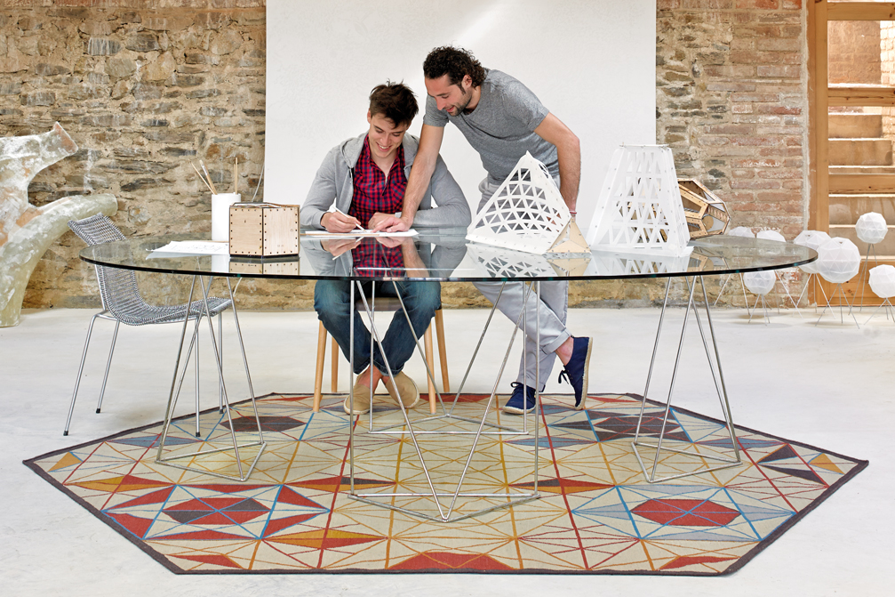 Gan Rugs Hexa Rug Orange