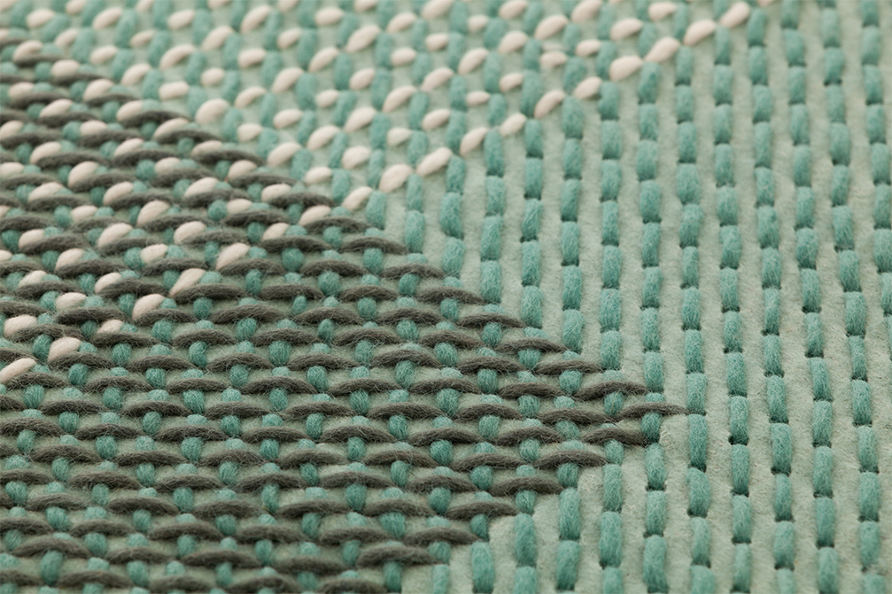 Gan Rugs Canevas Rug Geo Green