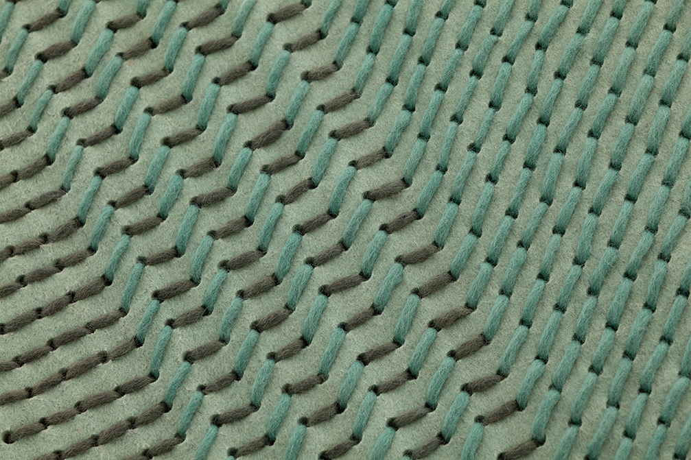 Gan Rugs Canevas Rug Geo Green