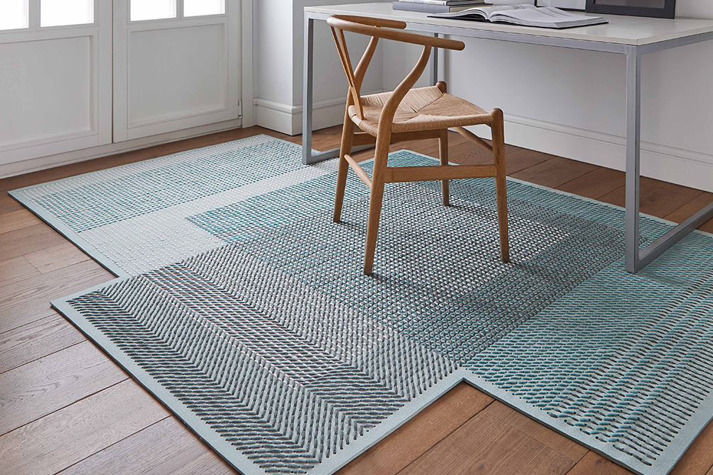 Gan Rugs Canevas Rug Geo Green
