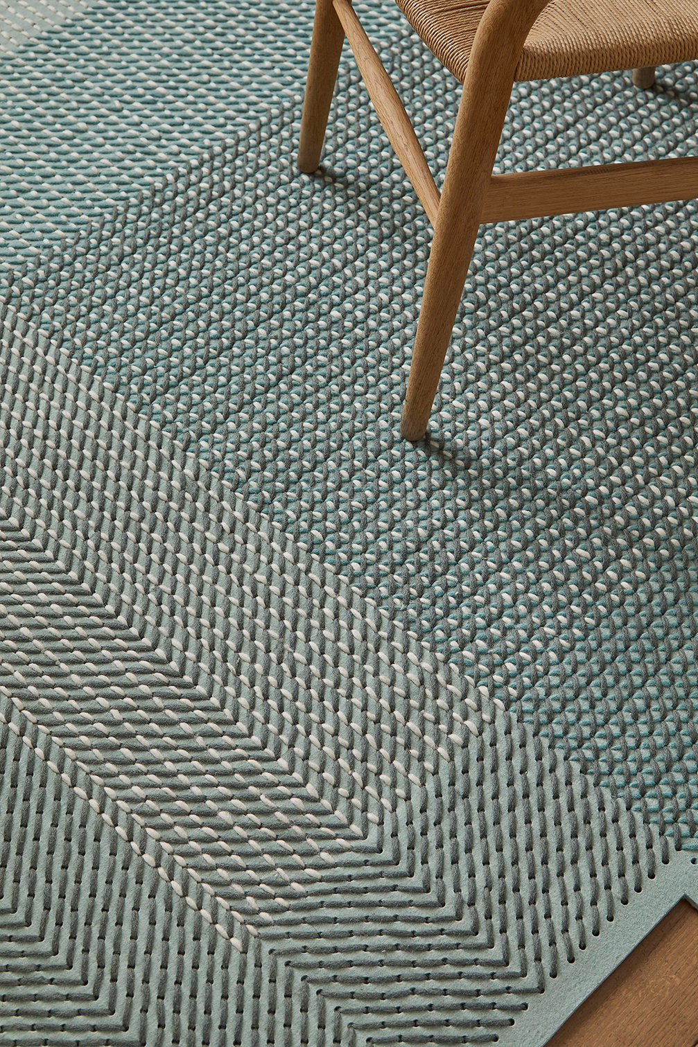 Gan Rugs Canevas Rug Geo Green