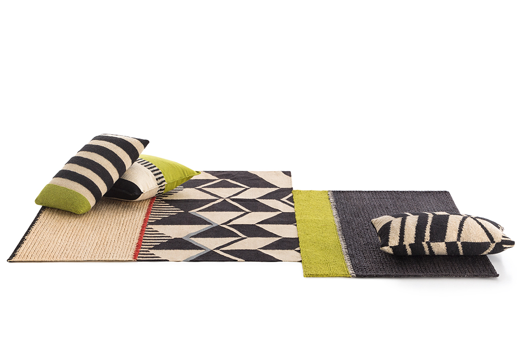 Gan Rugs Rustic Chic Rug Geo Pistachio