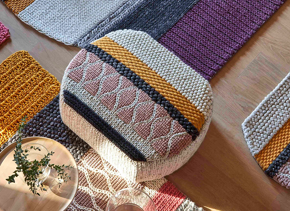 Gan Rugs Mangas Original Pouf Caramelo MP1