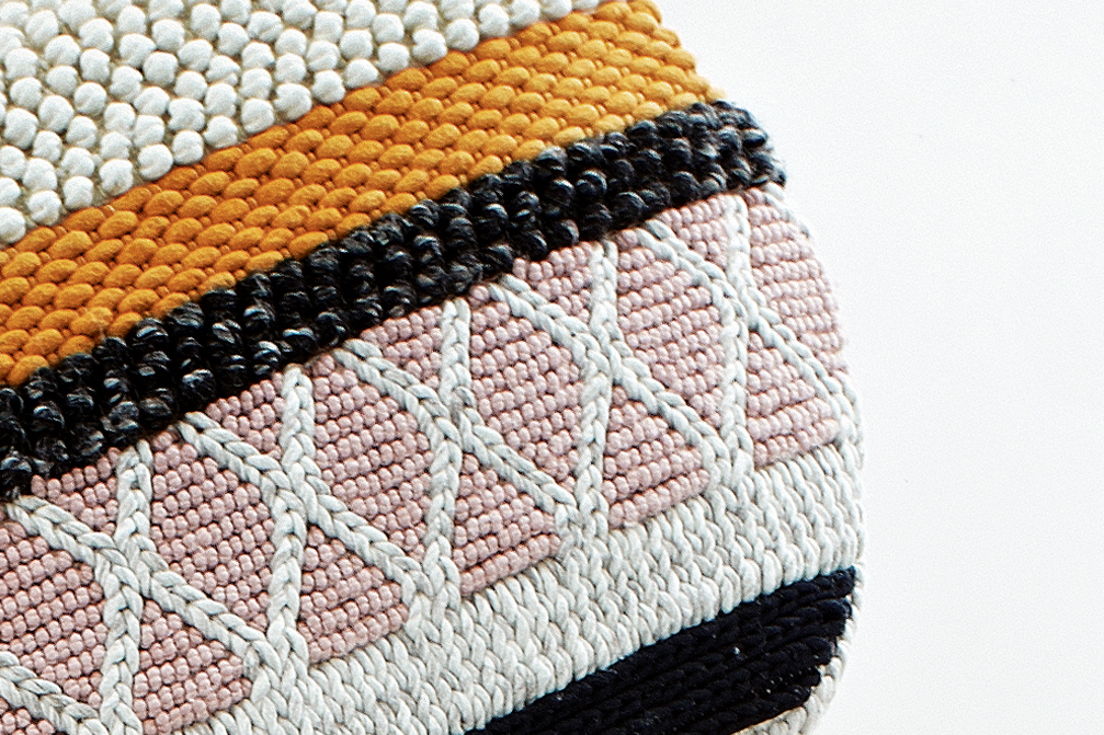 Gan Rugs Mangas Original Pouf Caramelo MP1