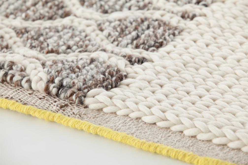 Gan Rugs Mangas Space Rug Rhombus Ivory