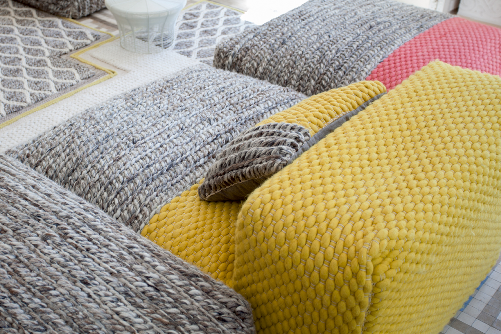 Gan Rugs Mangas Space Module Plait Yellow