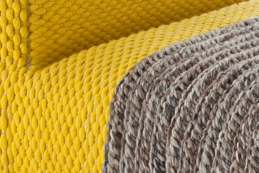 Gan Rugs Mangas Space Module Plait Yellow