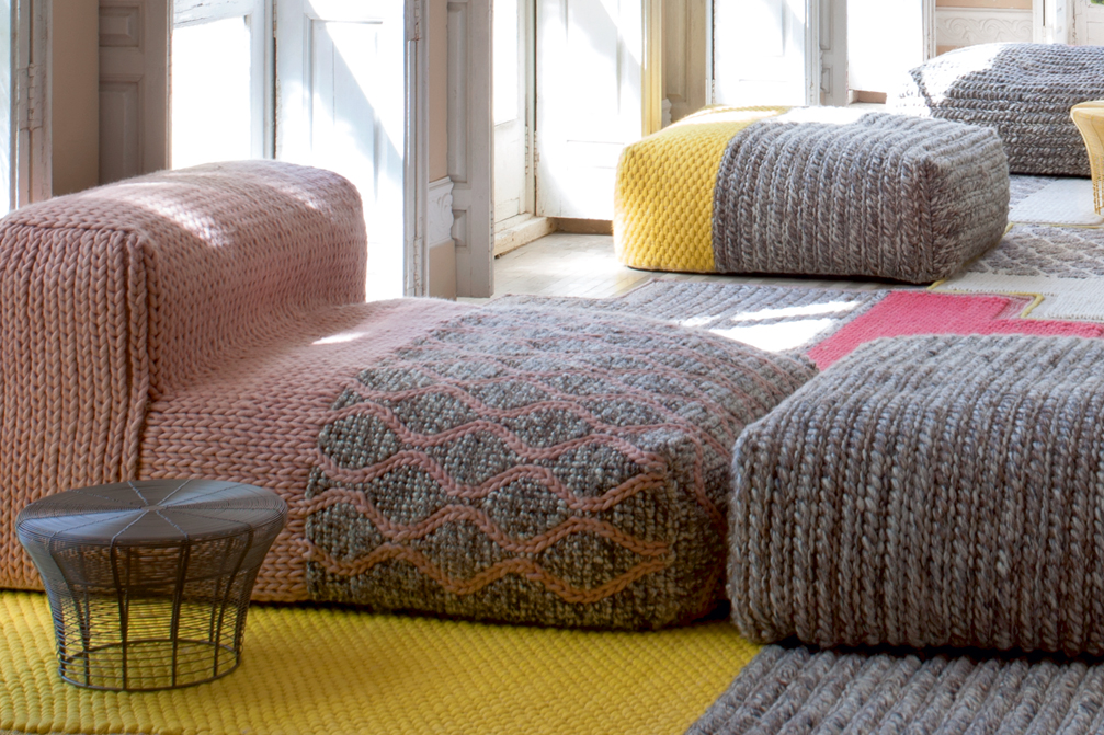 Gan Rugs Mangas Space Module Rhombus Pink