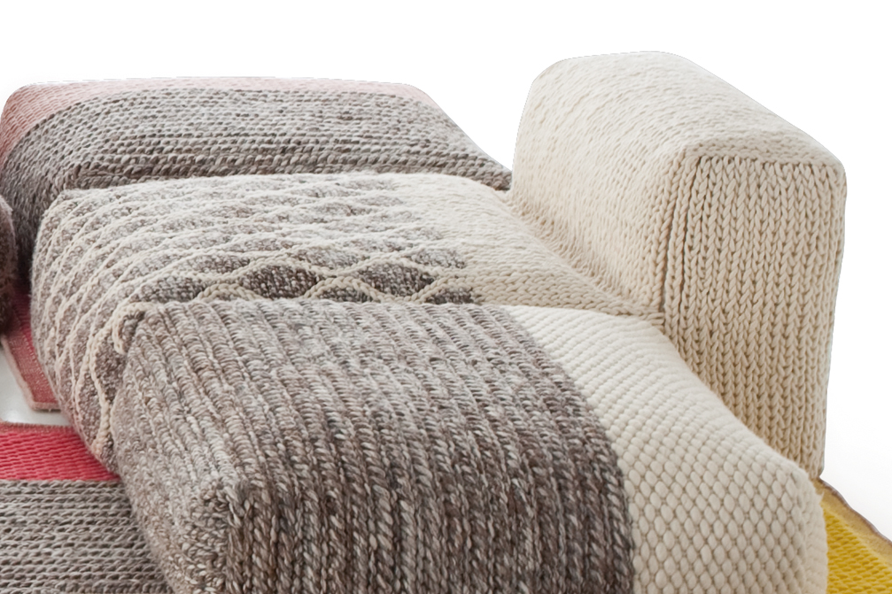 Gan Rugs Mangas Space Module Rhombus Ivory