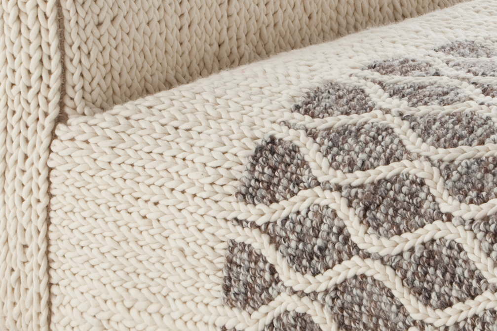 Gan Rugs Mangas Space Module Rhombus Ivory