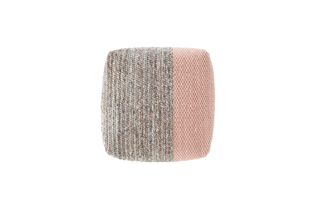 Gan Rugs Mangas Space Pouf Plait Pink