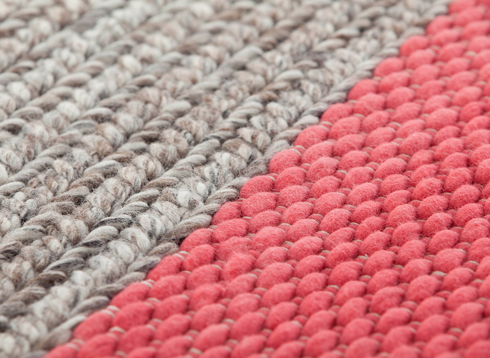 Gan Rugs Mangas Space Cushion Plait Coral