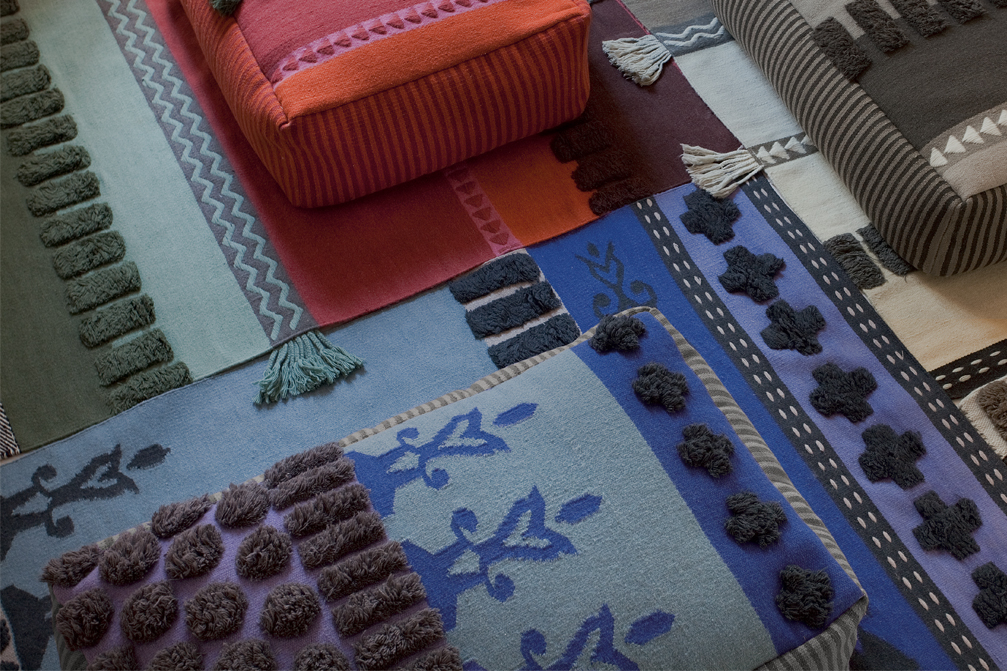 Gan Rugs Glaoui Pouf Tumbuctu Colours