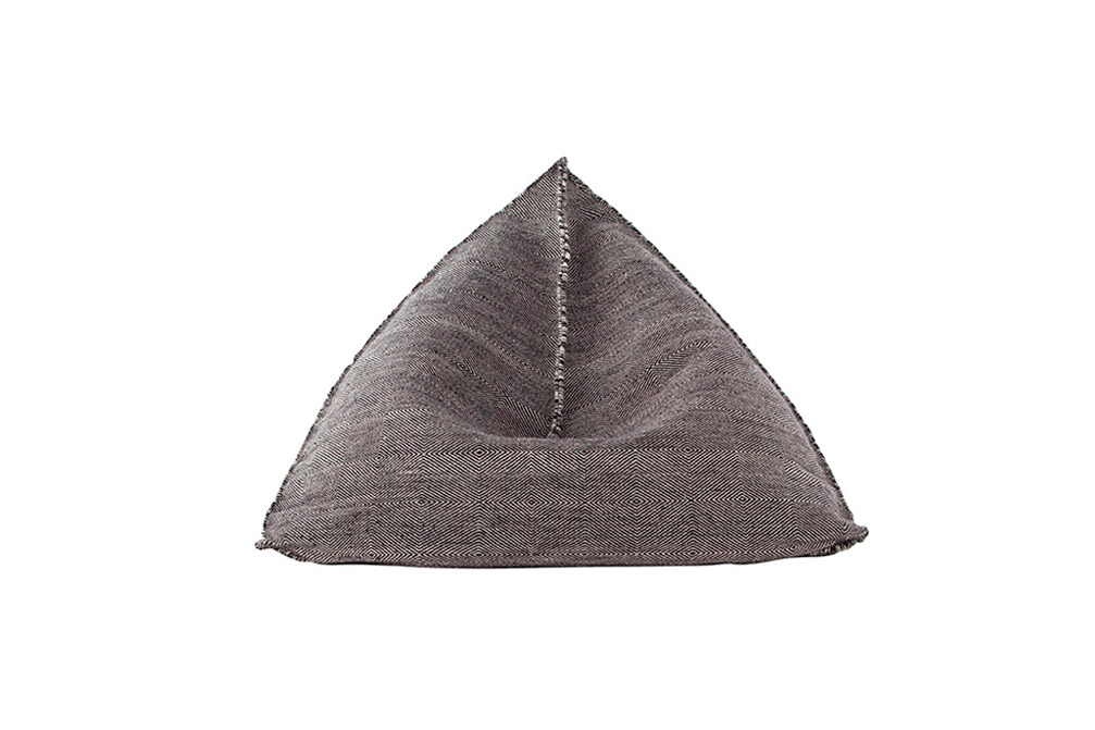 Gan Rugs Sail Pouf Black