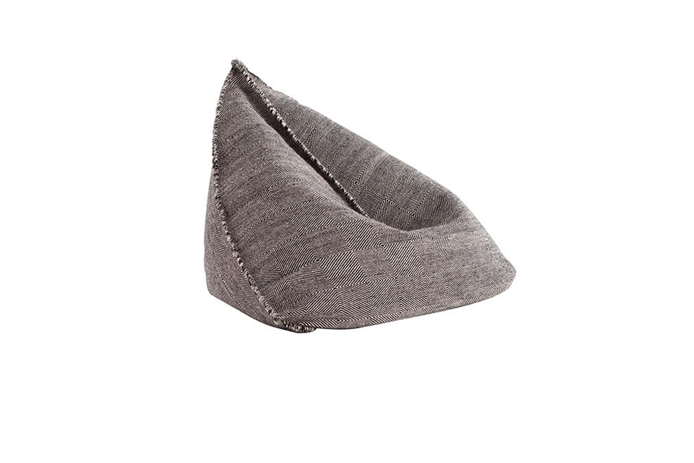 Gan Rugs Sail Pouf Black