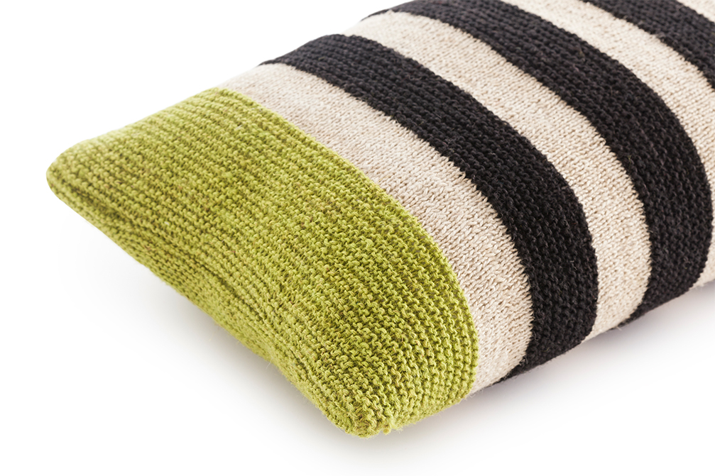 Gan Rugs Rustic Chic Cushion Geo Pistachio 40x70cm
