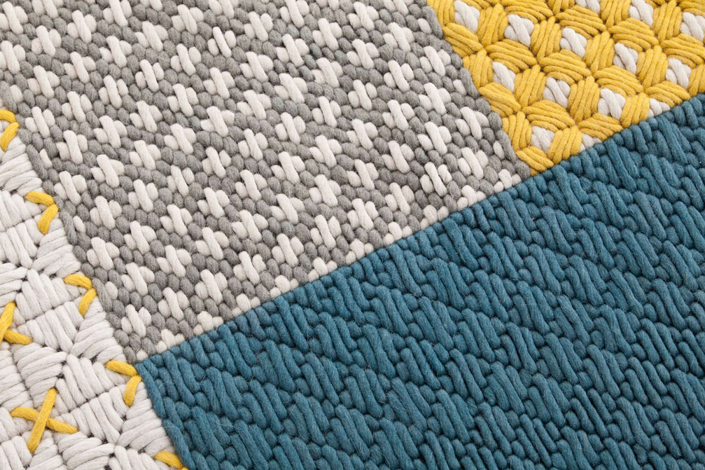 Gan Rugs Silai Rug Blue