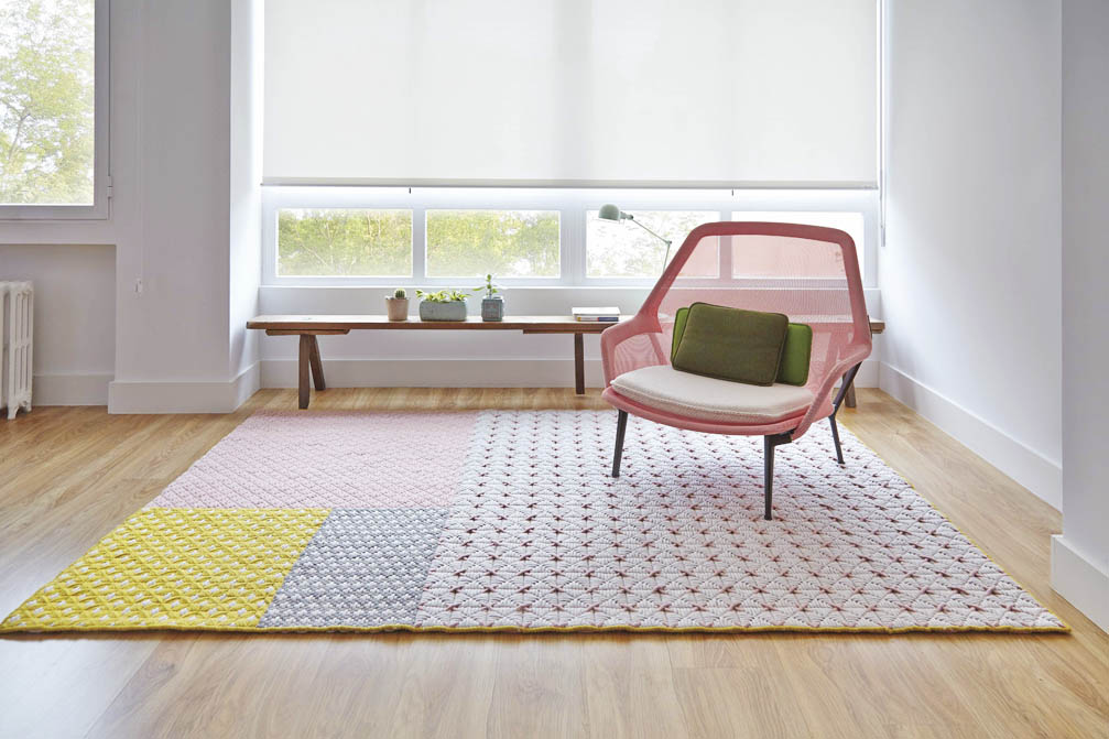 Gan Rugs Silai Rug Rose