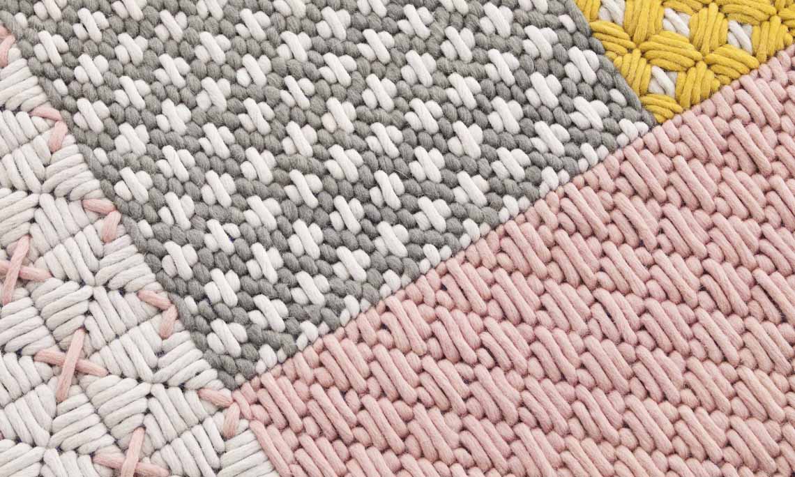 Gan Rugs Silai Rug Rose