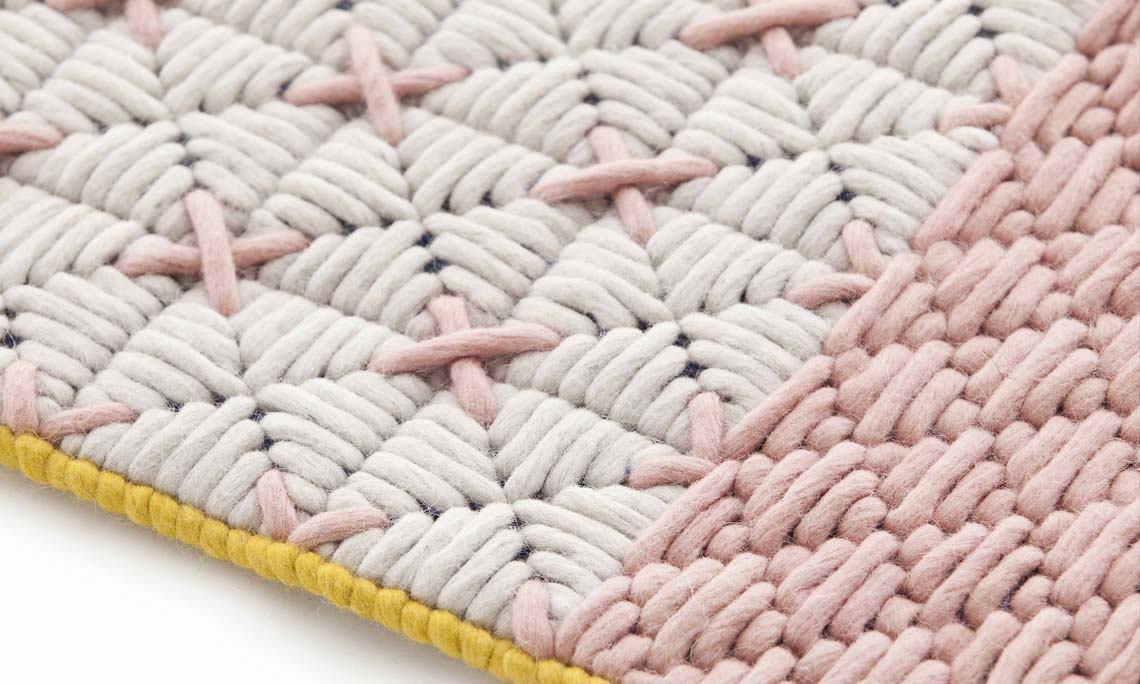 Gan Rugs Silai Rug Rose
