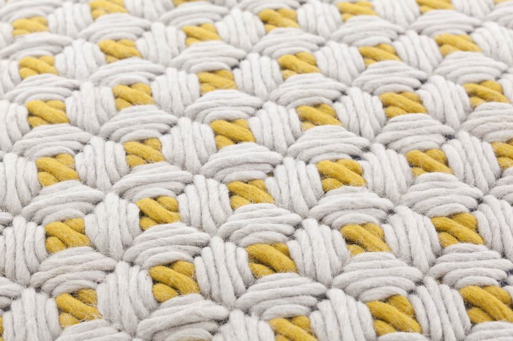 Gan Rugs Silai Pouf White